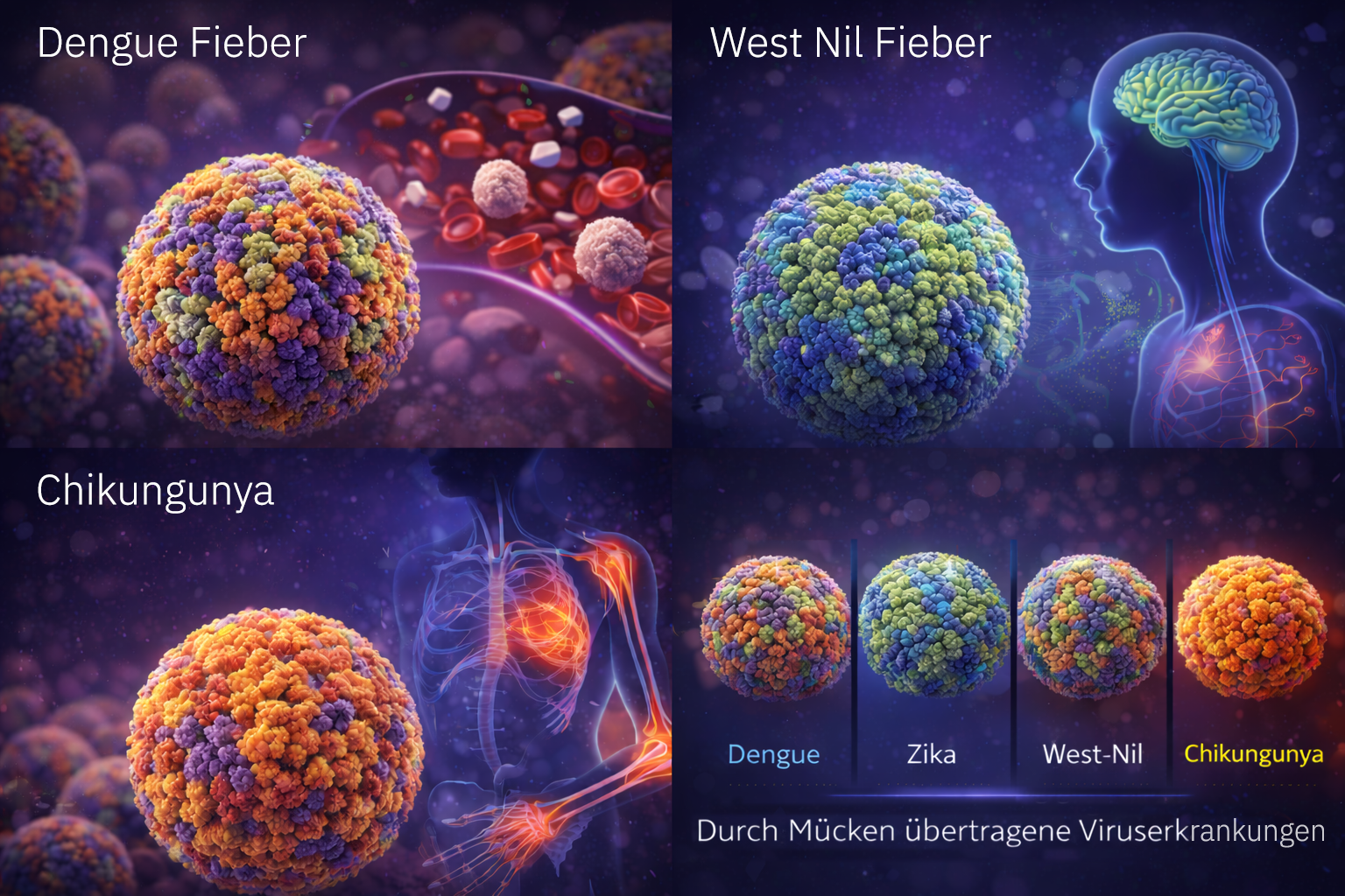 Dengue Zika Chikungunya West-Nil Virus